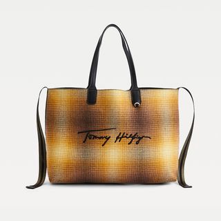 Tommy Hilfiger + Signature Recycled Check Tote