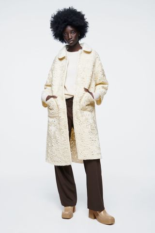 Zara + Structured Wool Blend Coat