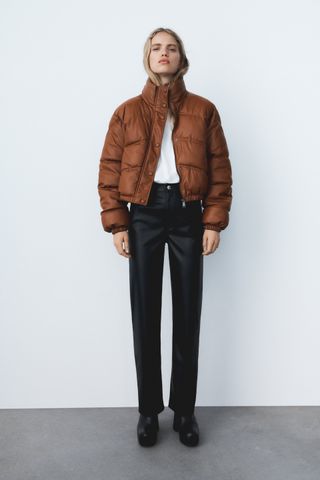 Zara + Water Repellent Puffer Jacket