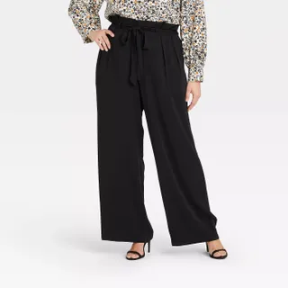 Who What Wear x Target + High-Rise Wide Leg Pants