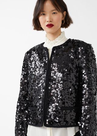 & Other Stories + Sequin Party Blazer