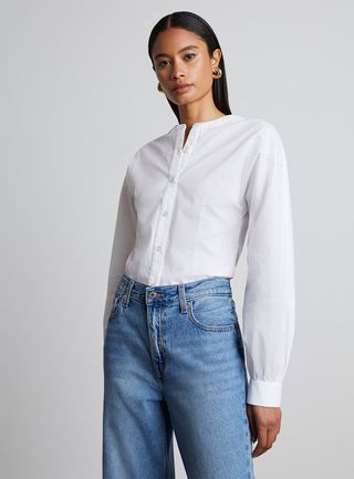 Who What Wear Collection + Atlas Seamed Long-Sleeve Top