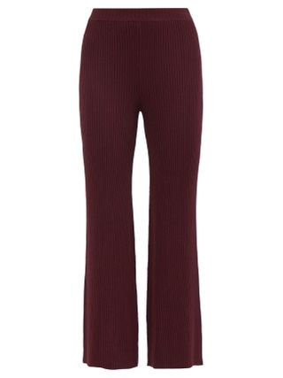Staud + Nash Ribbed Knit Trousers