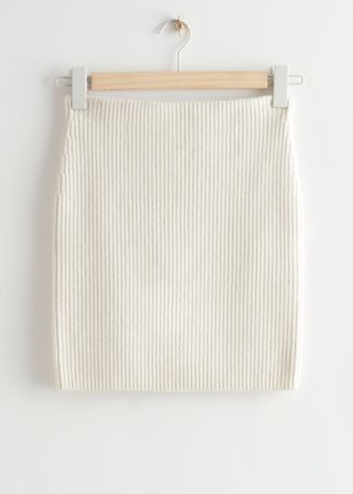 & Other Stories + Ribbed Mini Skirt