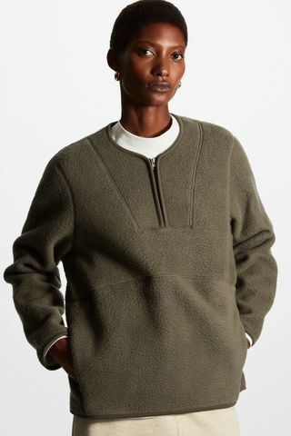 COS + Regular-Fit Half-Zip Pullover Fleece