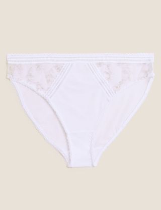 Marks and Spencer + Archive Embroidery High Leg Knickers