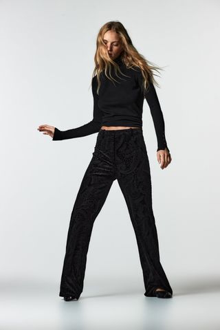 Zara + Velvet Flared Trousers