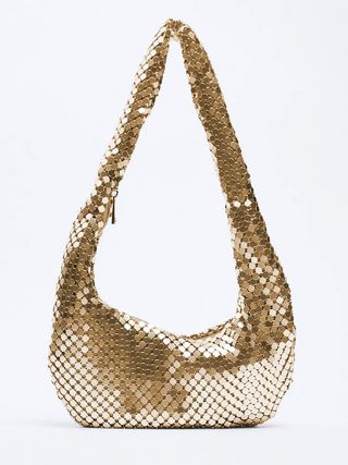 Zara + Mesh Shoulder Bag