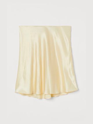 H&M + Short Satin Skirt