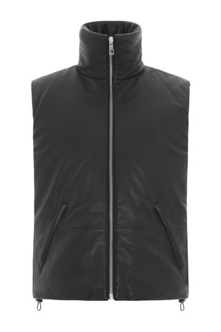 Whistles + Leather Quilted Puffer Coat