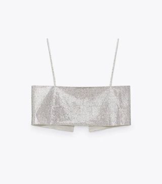 Zara + Shiny Crop Top