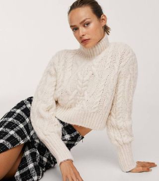 Mango + Knitted Cropped Sweater