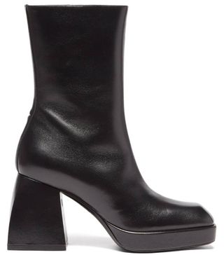 Nodaleto + Bulla Corta Leather Platform Ankle Boots