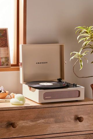 Crosley + Cream Rose Gold Voyager Bluetooth Record Player