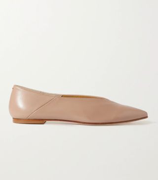 Aeyde + Moa Leather Point-Toe Flats