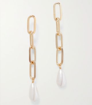 Rosantica + Promessa Gold-Tone Faux Pearl Earrings