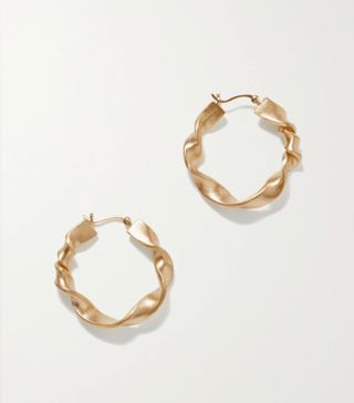 Completed Works + Flux Gold-Plated Hoop Earrings