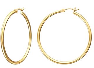 Gacimy + Gold Hoop Earrings