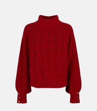 Karen Millen + Soft and Cosy Cable Knit Jumper