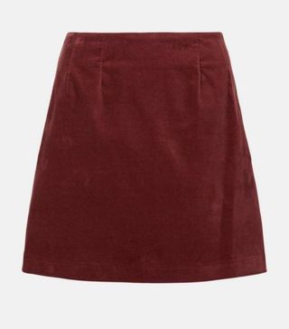 Karen Millen + Velvet Woven Short Skirt