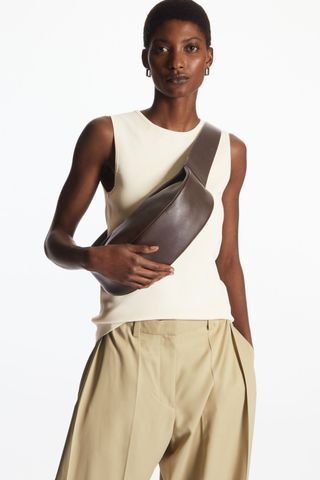 COS + Leather Cross-Body Bag