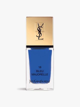 Yves Saint Laurent + La Laque Couture Nail Polish in 18 Bleu Majorelle