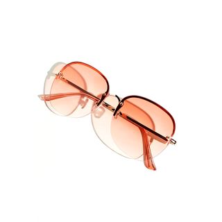 Free People + Watercolor Rimless Sunglasses