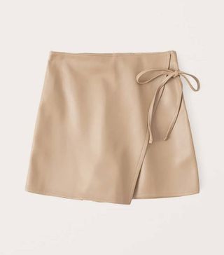 Abercrombie & Fitch + Vegan Leather Skort