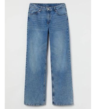 H&M + Wide Low Waist Jeans