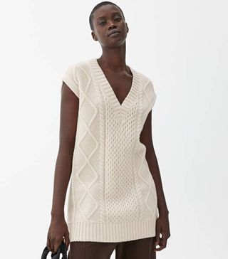 Arket + Cable-Knit Wool Vest