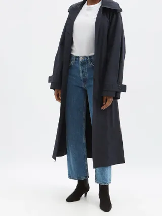 Re/Done + 90s Cropped Straight-Leg Jeans