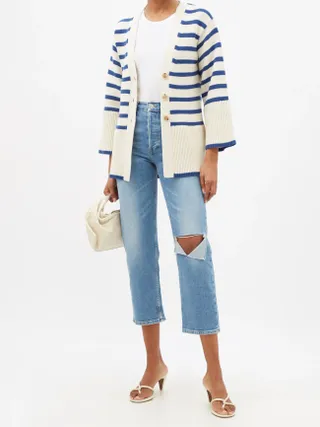 Re/Done + 70s Stove Pipe High-Rise Straight-Leg Jeans