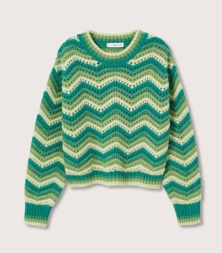 Mango + Multi-Coloured Knit Sweater