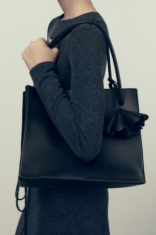Zara + Embellished Tote Bag