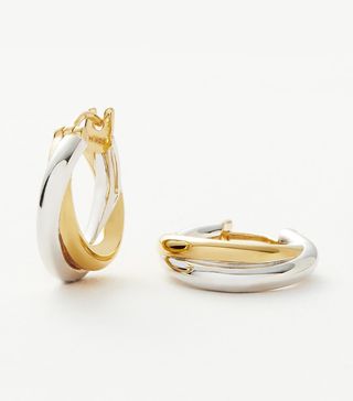 Missoma + x Lucy Williams Chunky Medium Entwine Hoop Earrings