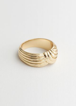 & Other Stories + Rope Embossed Ring