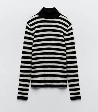 Zara + High Neck Sweater