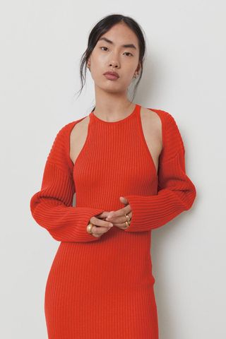 H&M + Rib-Knit Bolero Sweater