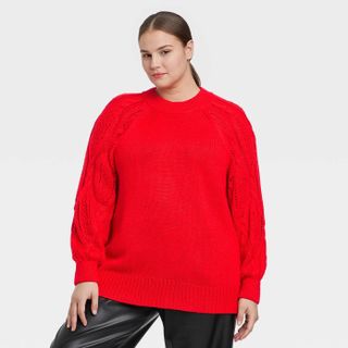 Who What Wear x Target + Crewneck Pullover Sweater