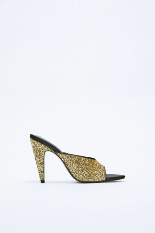 Zara + Glitter Sandals