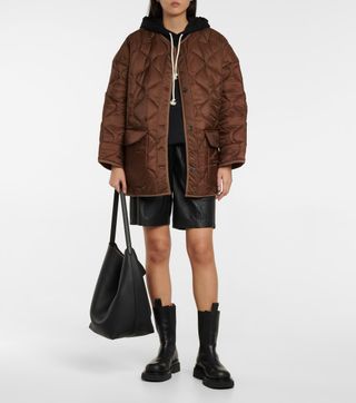 The Frankie Shop + Teddy Quilted Oversized Jacket