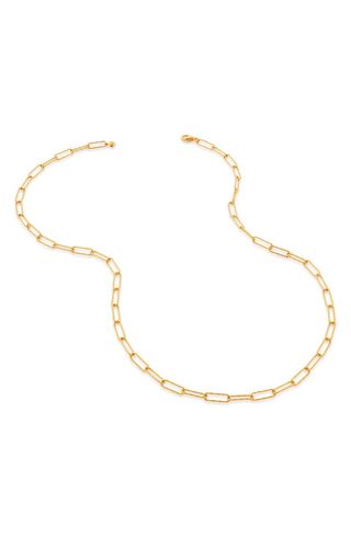 Monica Vinader + Alta Textured Chain Necklace