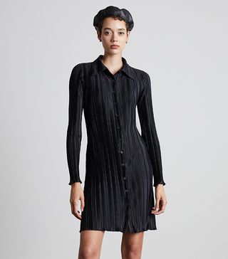Who What Wear Collection + Pleated Button-Down Shirtdress