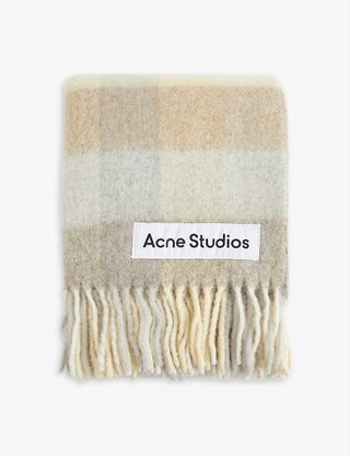 ACNE Studios + Valley Checked Wool-Blend Scarf