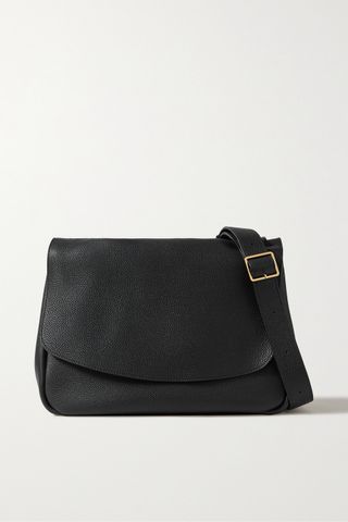 The Row + Mail Small Textured-Leather Shoulder Bag