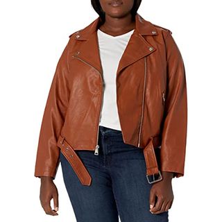 Levi's + Faux Leather Belted Motorcycle Jacket