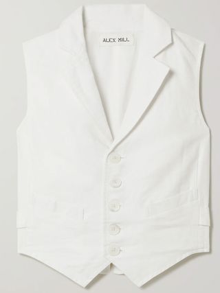 Alexis Mill + Mathilde Linen and Cotton-Blend Vest