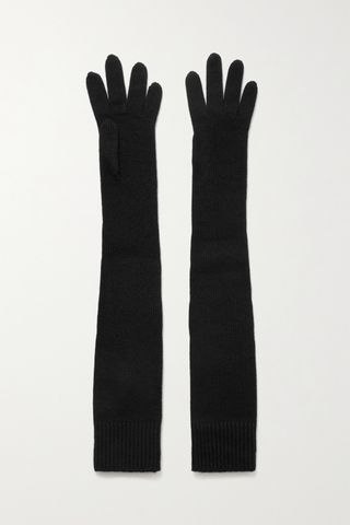 The Row + Dovera Ribbed Cashmere Gloves
