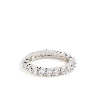 Kenneth Jay Lane + CZ Ring Eternity Band