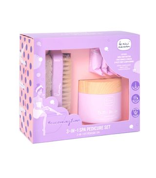 Le Mini Macaron + Cocooning Time 3-in-1 Spa Pedicure Set